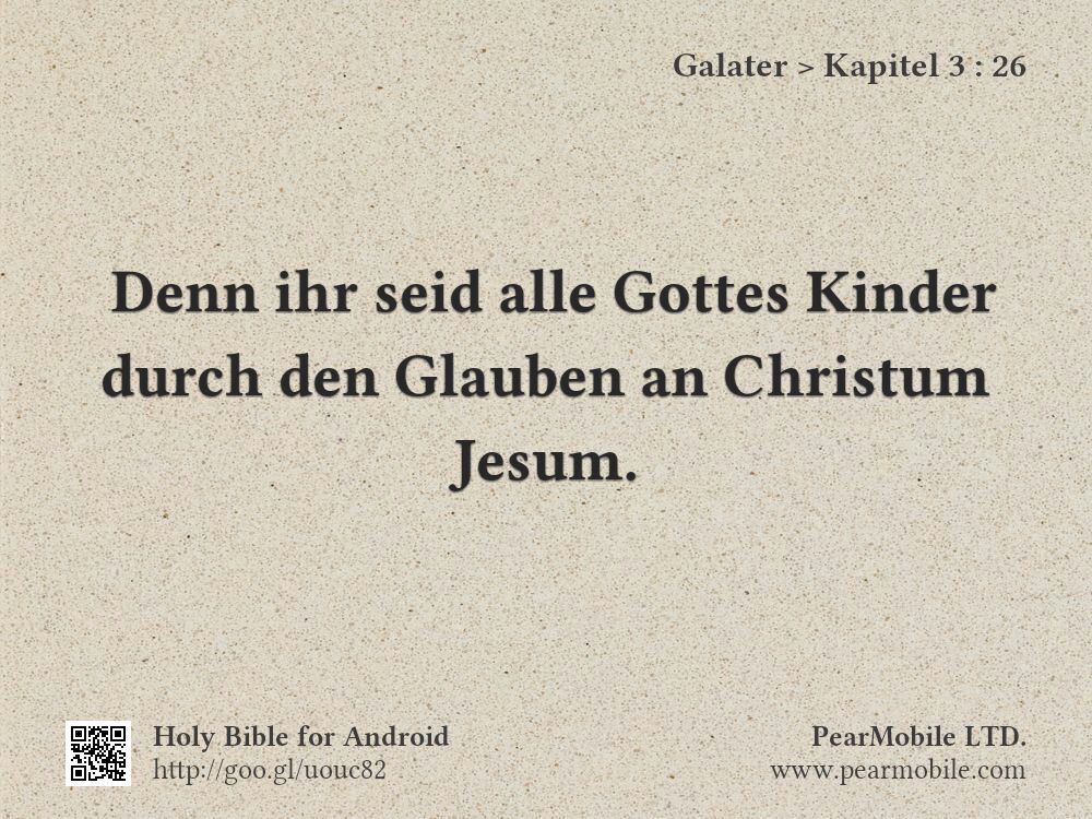 Galater, Kapitel 3:26